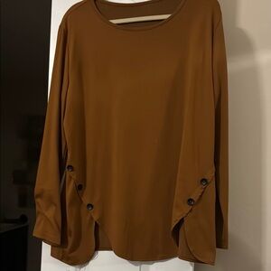 Elegant Brown Women's Top